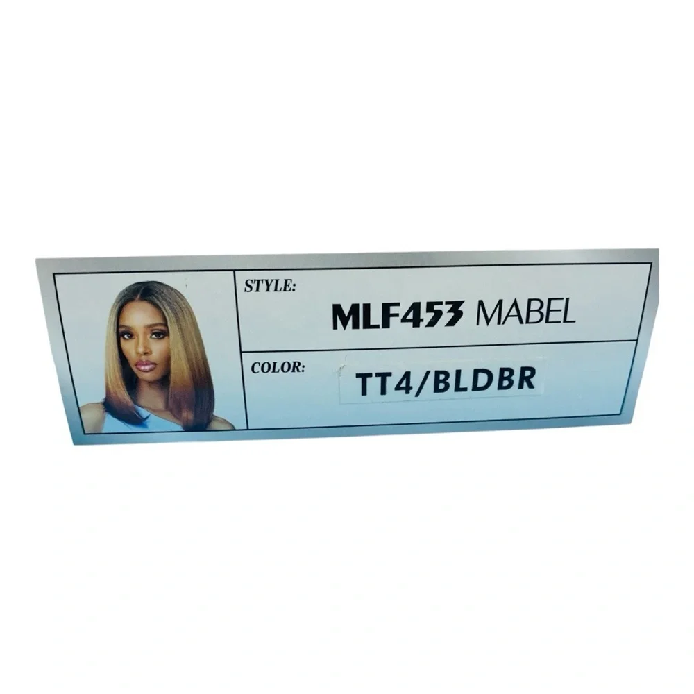 Bobbi Boss HD Lace 13x7 Extended Lace Frontal Wig MLF453 MABEL (Color TT4 BLDBR)